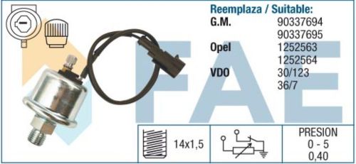 14010 oil pressure sensor opel astra frontera tigra 1252563 90337695 90337695
