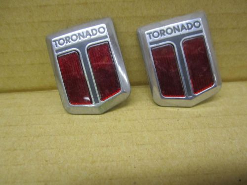 Oldsmobile olds toronado crest emblem ornament 2 piece set toronado crest set