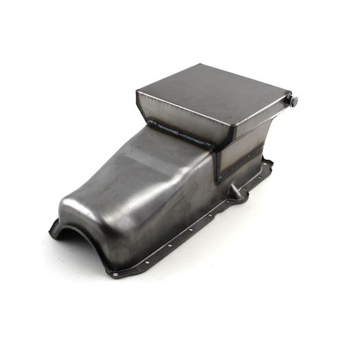 Chevy sbc 350 7qt rear sump passanger side 1pcs rms drag unplated oil pan