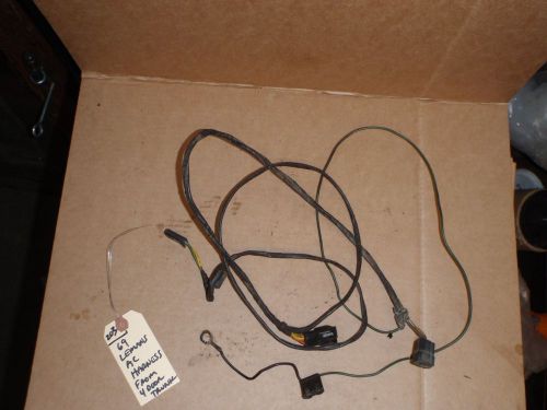 Pontiac ac compressor power wire and ground gto  grand prix 1968 1969 1970