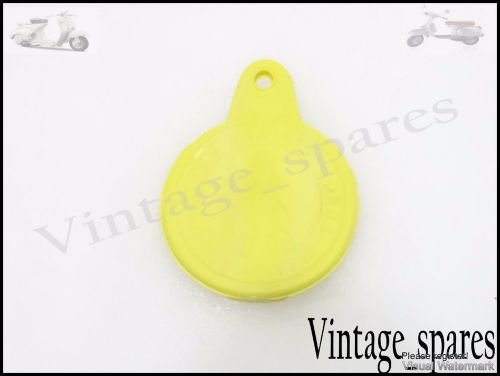 New lambretta / vespa st. christopher tax disc holder italian size yellow
