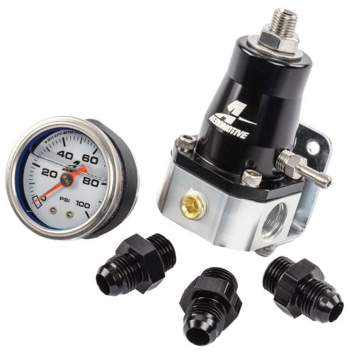 New aeromotive 13130 efi bypass regulator up to 1000 hp combo gauge &amp; fittings