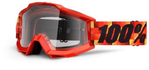 100% accuri glam slam mx offroad goggles clear lens