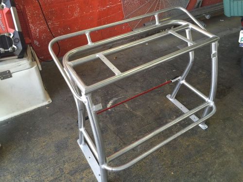 Custom 30" to 36" aluminum boat leaning post seat frame