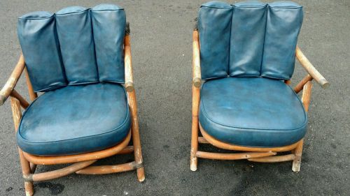 Rare! original 1967 hatteras cane deck chairs