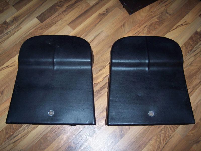 1966 chevrolet corvette original plastic seat backs, black, 65 66 67 1965 1967