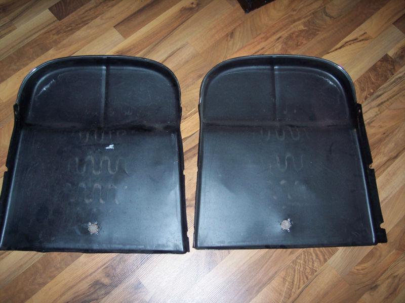1966 Chevrolet Corvette Original Plastic Seat Backs, Black, 65 66 67 1965 1967, US $79.00, image 3