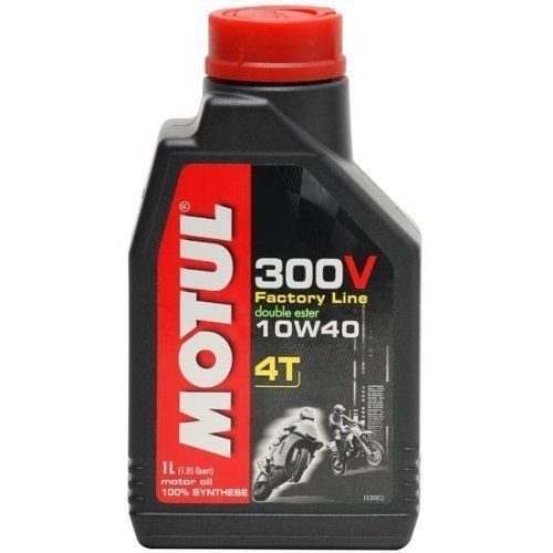 Motul 300v 4t factory line 10w40 (1 liter) synthetic motorcycle oil 31421l