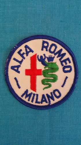 Alfa  romeo  -  milano              &#034;patch&#034;  /   vintage  70s      nos