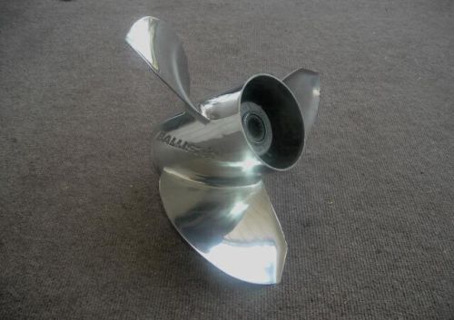 Ballistic attwood marine stainless steel boat motor propeller 3 blade 17&#034;