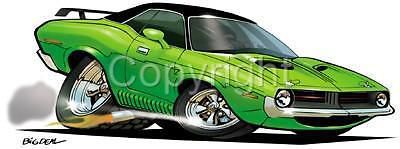 Dave deal cuda muscle car tshirts barracuda automotive art