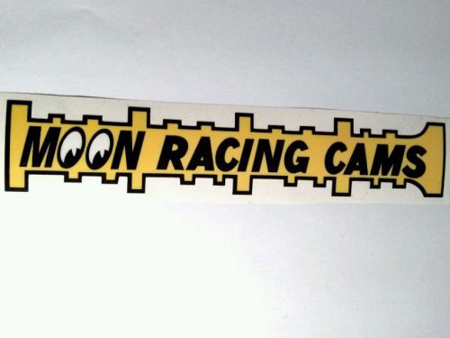 Mooneyes sticker decal hot rod rat rod lowrider vintage look car truck bike moon