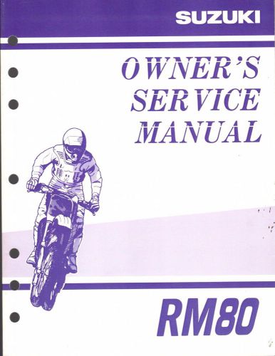 2001 suzuki motorcycle rm80 owners service manual p/n 99011-02b76-03a (260)