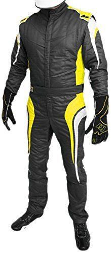 K1 race gear gt nomex racing fire suit (sfi 3.2a/5) (yellow xxlarge)