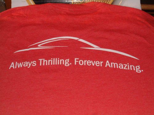 Porsche design nib "porsche world roadshow" event red t-shirt for 2015-16 usa s.