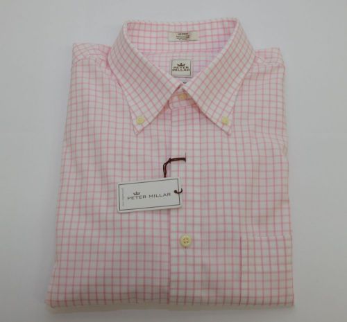 Twill tattersall long sleeve (medium) by peter millar high quality great gift!