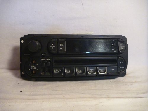 02-06 dodge caravan wrangler neon radio cd faceplate p05091556ag g915