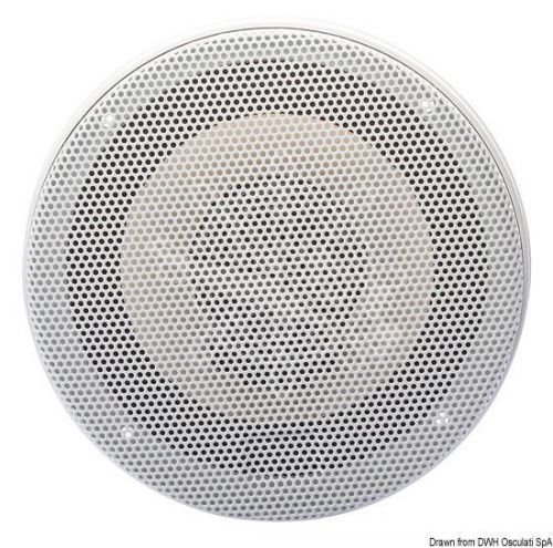 Osculati white non magnetic waterproof 200 watt 176mm diameter 3 way speakers