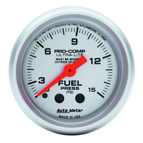 Auto meter 4313 ultra-lite; mechanical fuel pressure gauge