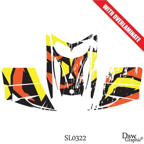 Ski-doo rev mxz snowmobile sled wrap graphics sticker decal kit 03-07 sl0322