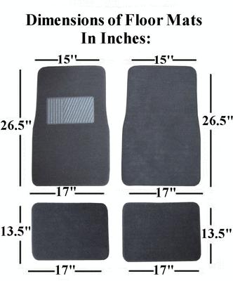 Breathable Cloth Covers for Seat & Steering Wheel w/ Floor Mats Charcoal Grey #8, US $61.91, image 11