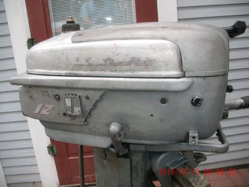 Antique vintage 1957 gale sea king omc 12 hp  fresh water outboard motor