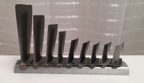 Pratt &amp; whitney jt-9 jet engine blades 9 stages. boeing 747 turbine titanium apu