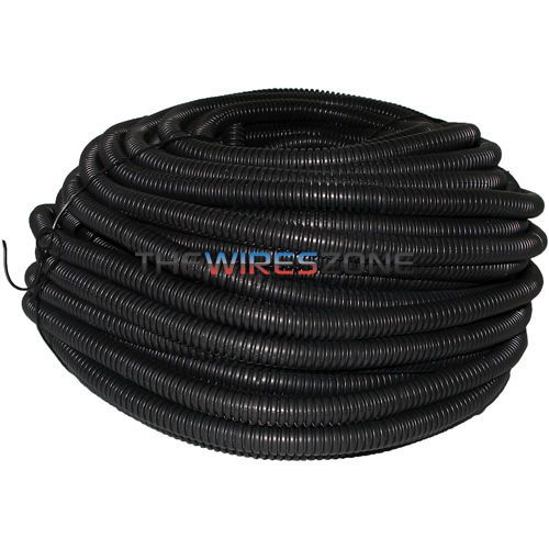 The install bay slt34 high quality 100' feet 3/4" split loom wire tubing black