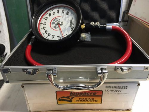 Longacre pro 4.5" tpg 0-60 psi w/ ang w/dual bleed w/case