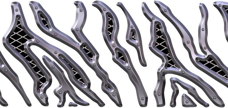 Car truck side decals metal zebra lines vinyl vehicle graphics 6ft and up #b888