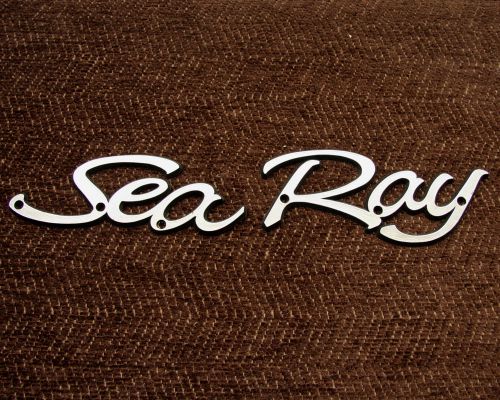 Sea ray emblem  sign - 2&#034; letter size - with ss screws