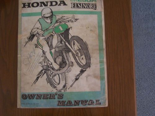 1973 honda cr250m elsinore owner&#039;s manual