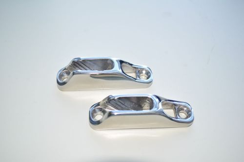 2pcs boat clam cleat rope cleat inox - 316 marine stainless steel