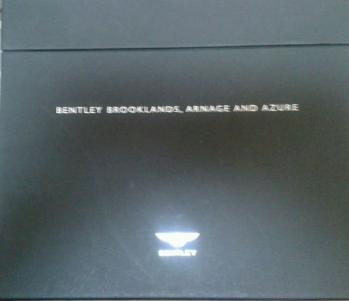 Bentley series box set brochure. rare.