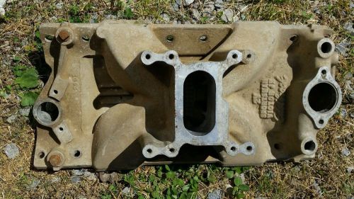 Hot rod edelbrock victor jr 2v intake  sportsman chevrolet  small block v8