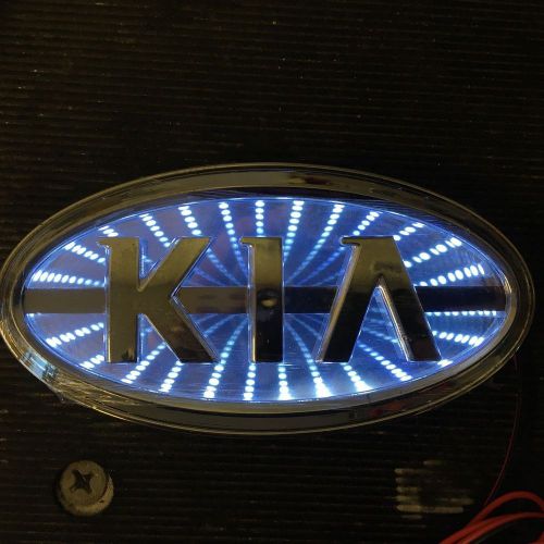 Newest led logo light badge for kia  red blue white color usa ship