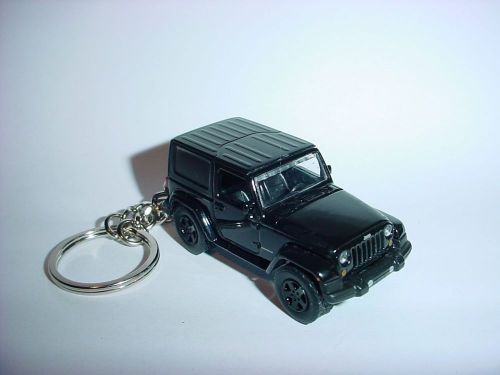 New 3d black jeep wrangler custom keychain keyring key 4x4 offroad sahara 14 15