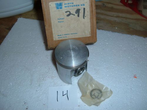 Piston, nos vintage hirth 291    rings, pin, circlip - std 57.36mm - snowmobile