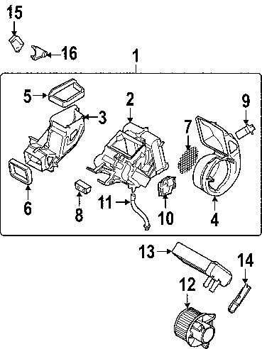 Nissan 274019ch0a genuine oem evaporator assy