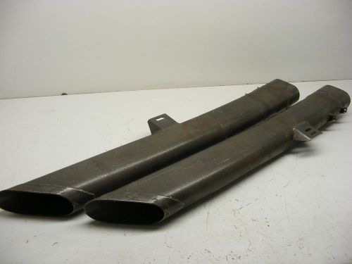 Dual nascar boom tube exhaust 34&#034; long 4&#034;wide 2.5&#034; thick race street 071316-19
