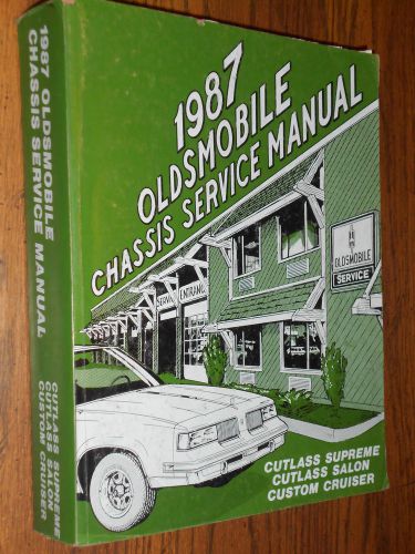 1987 oldsmobile cutlass + shop manual  / original gm service book