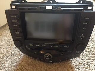 2004 honda accord factory in dash navigation and dvd player