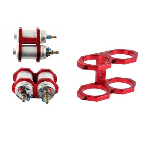 60mm double fuel pump mounting bracket clamp cradle in-line for bosch 044 k9k7