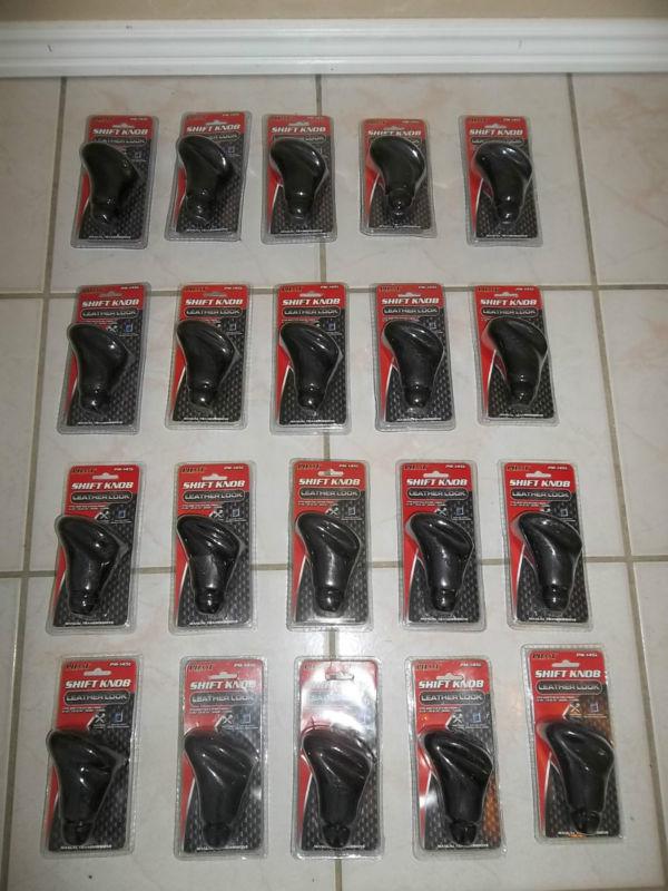 Wholesale lot of 20  leather look  manual trans shifter  knobs  universal fit