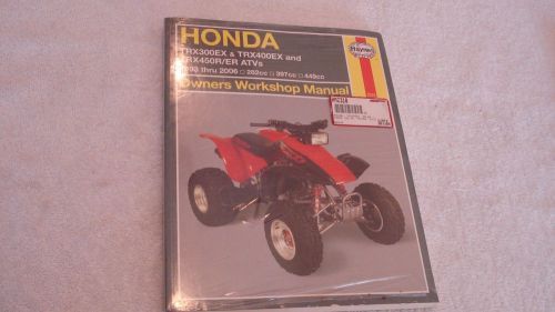 Honda atv owners workshop manual trx300ex trx400ex trx450r/er by haynes