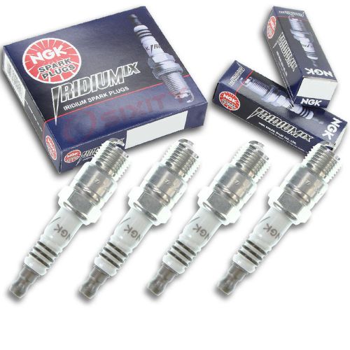 4pcs 80-86 hardin h225j ngk iridium ix spark plugs kit set engine ff
