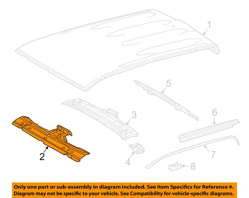 Toyota oem 2016 tacoma roof-windshield header 6310204100
