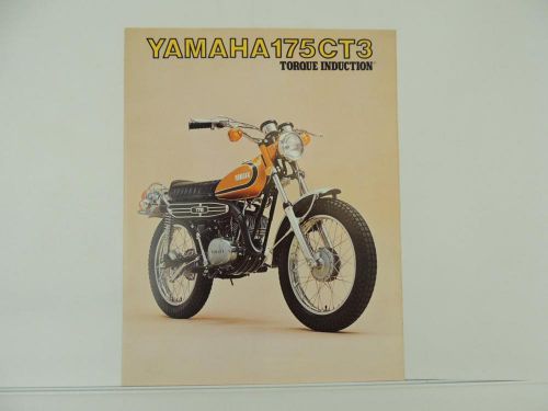 Vintage yamaha 175 ct3 torque induction brochure specifications motorcycle l5530