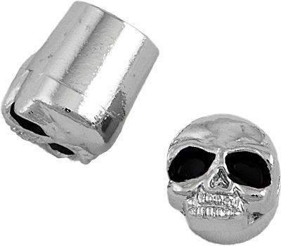 Harddrive valve stem cap chrome skull for center stem