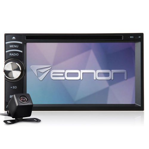 In dash 6.2" double 2 din car stereo radio dvd cd player bluetooth + hd camera